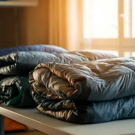 Cleaned Sleeping Bags